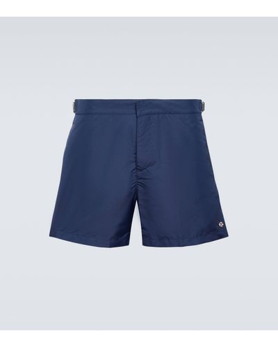 Loro Piana Logo Shorts - Blue