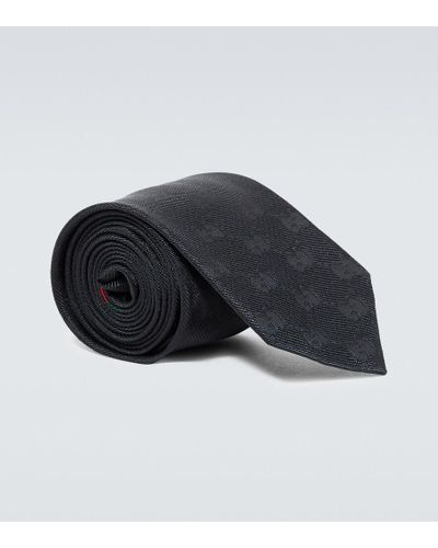 Gucci Krawatte GG aus Seide - Schwarz