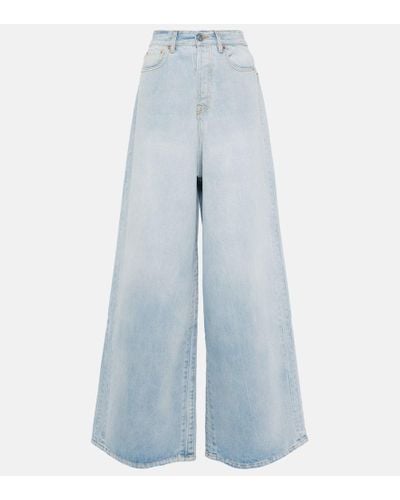 Vetements High-Rise Wide-Leg Jeans - Blau