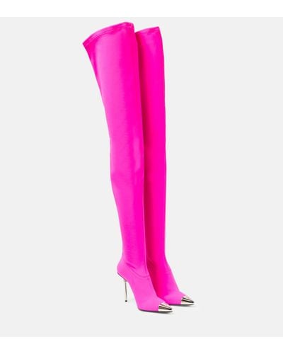 David Koma Jersey Over-the-knee Boots - Pink