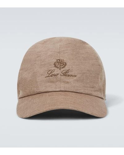 Loro Piana Baseballcap aus Canvas - Natur