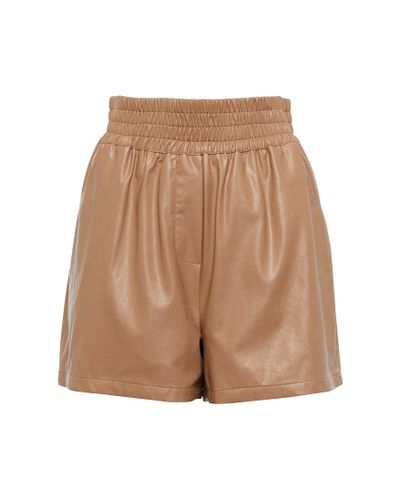 STAND STUDIO Kirsty faux-leather shorts - Orange