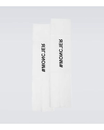 3 MONCLER GRENOBLE Day-namic Ribbed-knit Legwarmers - White