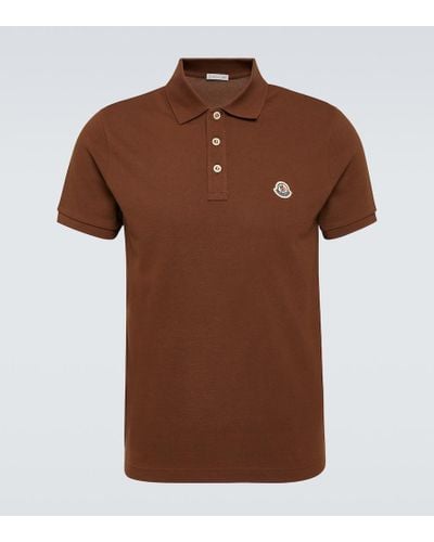 Moncler Polohemd aus Baumwolle - Braun