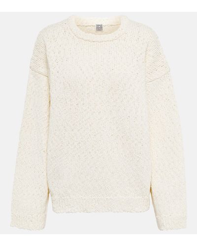 Totême Pullover aus Baumwolle - Weiß