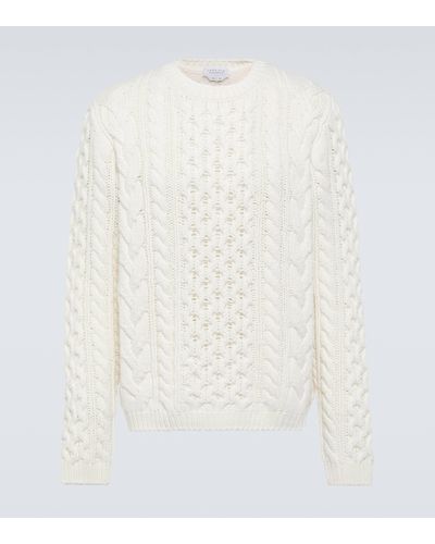 Gabriela Hearst Geoffrey Cable-knit Cashmere Jumper - White
