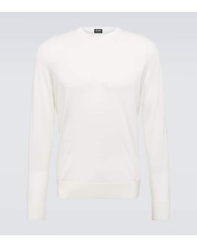 Zegna Pullover aus Wolle - Weiß