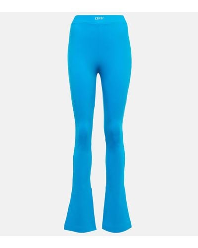 Off-White c/o Virgil Abloh Sleek Side-split leggings - Blue