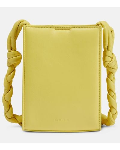 Jil Sander Tangle Padded Small Crossbody Bag - Yellow