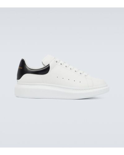 Alexander McQueen Alexander Mc Queen White et Blue Navy Oversadiaste Sneakers - Blanc