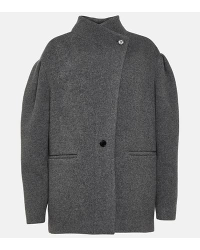 Isabel Marant Oversized Wool-blend Coat - Grey