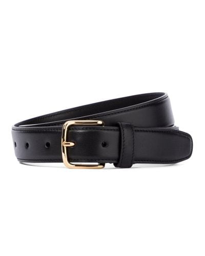 The Row Classic Leather Belt - Black