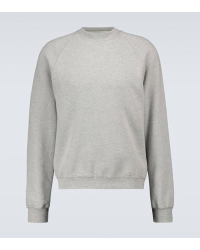 Les Tien Classic Cotton Raglan Sweatshirt - Grey