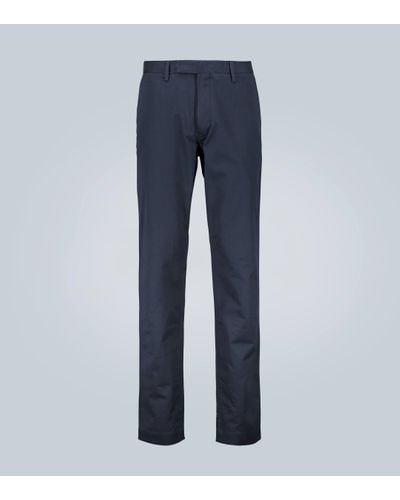 Polo Ralph Lauren Pantalon slim en coton - Bleu