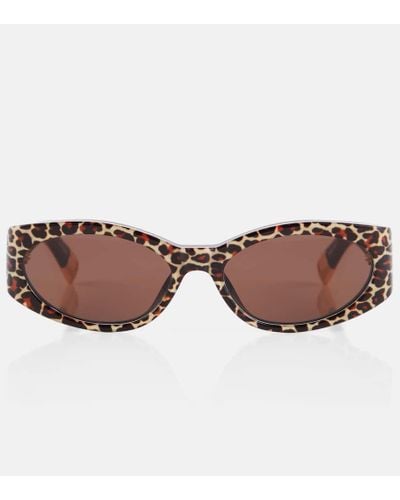 Jacquemus Les Lunettes Ovalo Cat-eye Sunglasses - Brown