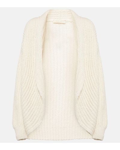 Loro Piana Cocooning Silk Knit Cardigan - Natural