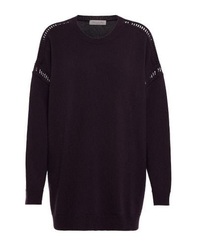 Valentino Pullover in lana e cashmere - Blu