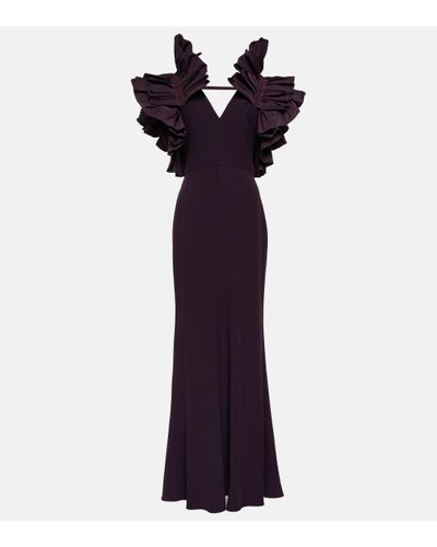 Alexander McQueen Robe longue - Violet