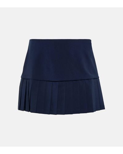 Tory Sport Pleated Miniskirt - Blue