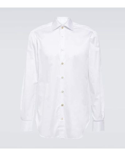 Kiton Camisa de algodon - Blanco
