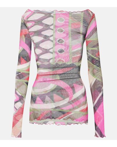 Emilio Pucci Vivara-printed Top - Pink