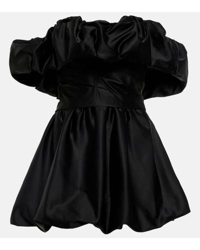 Jonathan Simkhai Astoria Off-shoulder Satin Minidress - Black