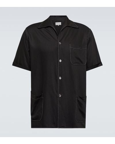 Maison Margiela Contrast Stitch Shirt - Black
