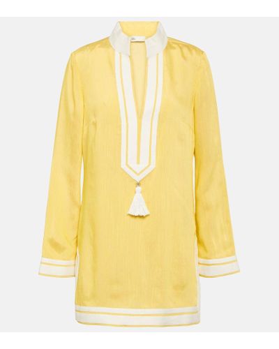 Tory Burch Striped Tunic - Yellow