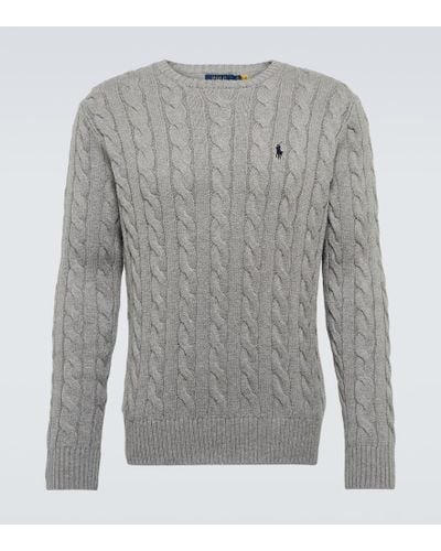 Polo Ralph Lauren Cotton Cable-knit Sweater - Gray