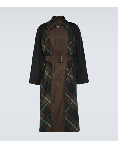 Burberry Trench-coat reversible en coton - Noir