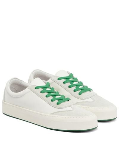 The Row Sneakers Marley in pelle e suede - Bianco