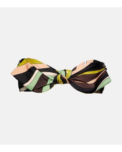 Emilio Pucci Top de bikini con estampado Fiamme - Multicolor
