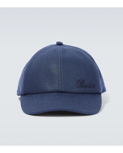 Berluti Cappello da baseball in lino - Blu