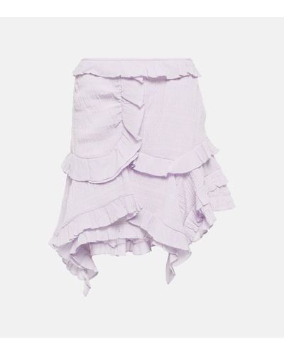 Isabel Marant Geneva Ruffled Miniskirt - Pink