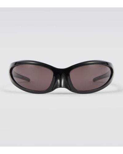 Balenciaga Ovale Sonnenbrille - Braun