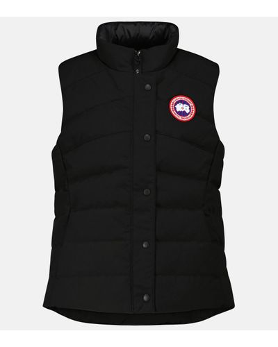 Canada Goose Doudoune Sans Manches En Tissu Technique Et En Duvet Freestyle - Noir