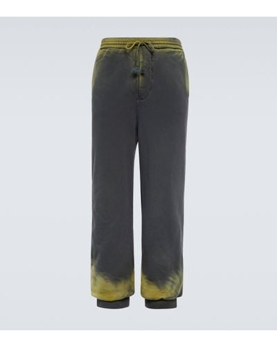 Loewe Pantalon de survetement Anagram en coton - Gris