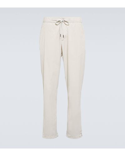 Herno Straight Technical Trousers - Natural