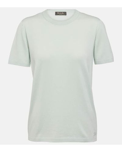 Loro Piana T-Shirt Angera aus Baumwolle - Grün