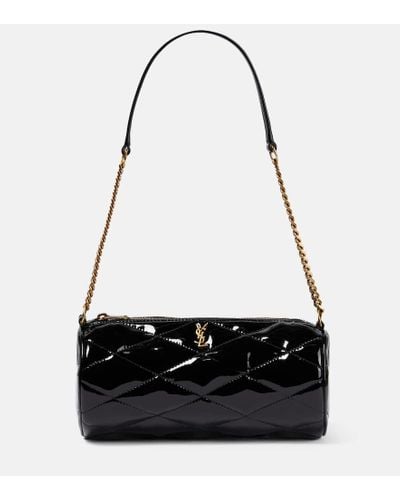 Saint Laurent Sade Small Leather Shoulder Bag - Black