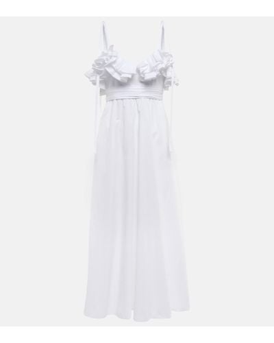 Giambattista Valli Ruffled Off The Shoulder Midi Dress - White