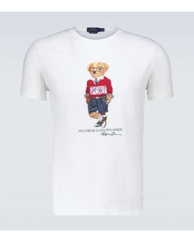 Polo Ralph Lauren T-Shirt Polo Bear aus Baumwolle - Weiß
