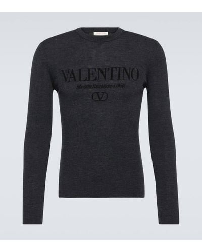 Valentino Pullover aus Schurwolle - Blau
