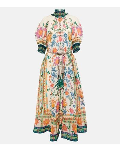 Zimmermann Swing-Kleid mit Blumen-Print - Mehrfarbig
