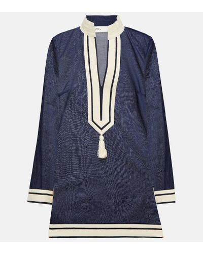 Tory Burch Cotton Tunic - Blue