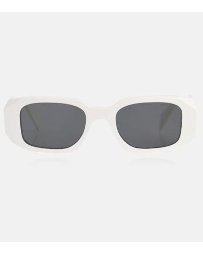 Prada Eckige Sonnenbrille - Grau