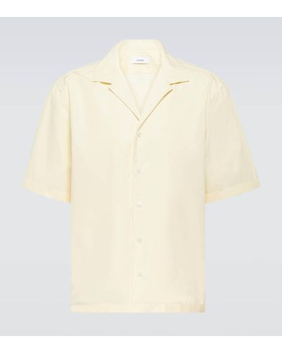 Lardini Cotton Poplin Shirt - Natural