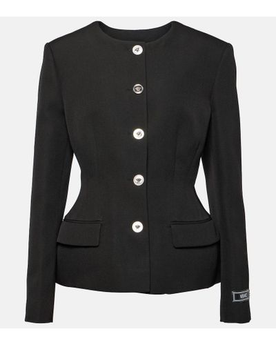 Versace Blazer Medusa '95 de lana virgen - Negro