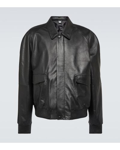 Winnie New York Leather Blouson Jacket - Black