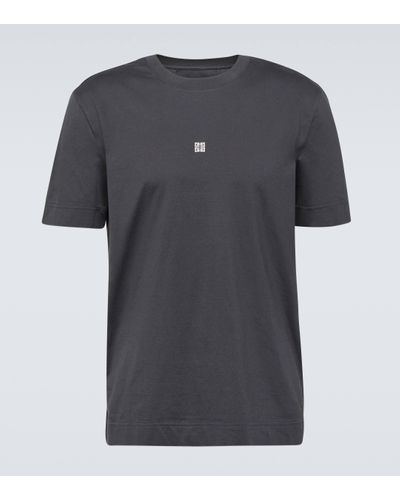 Givenchy T-shirt en coton a logo - Gris
